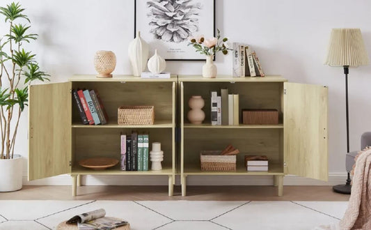 Boho storage cabinet