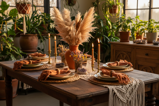 Bohemian Dining Table Decor: Style Your Sacred Space