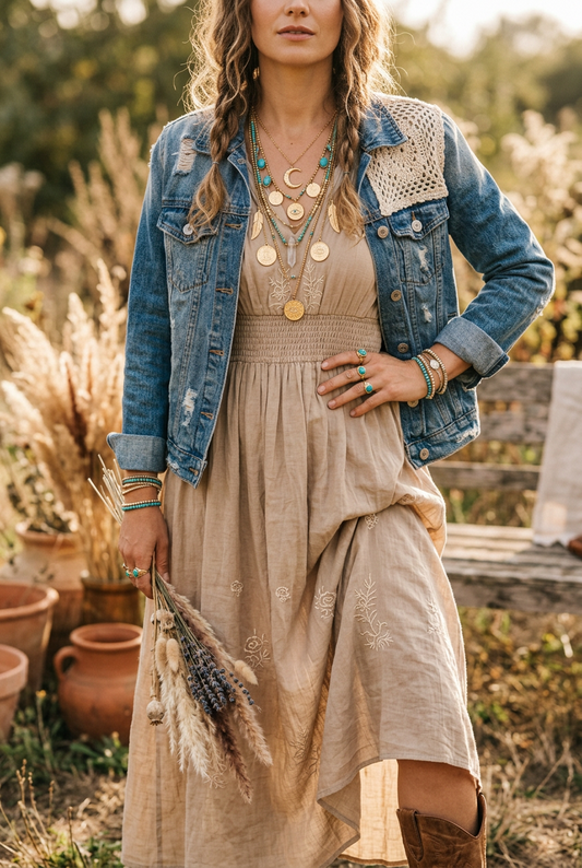 Bohemian Gold Necklace Styling Guide | Every Outfit