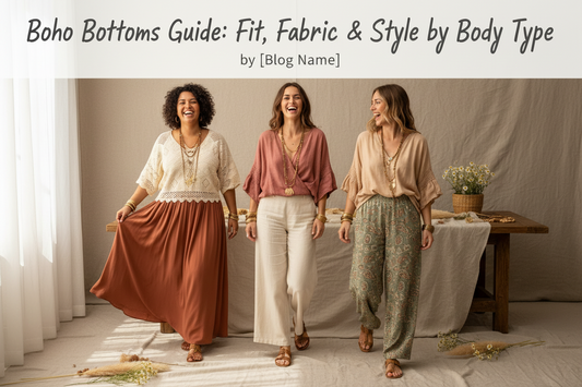 Boho Bottoms Guide: Fit, Fabric & Style by Body Type