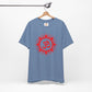 Red Om Lotus Design T-shirt