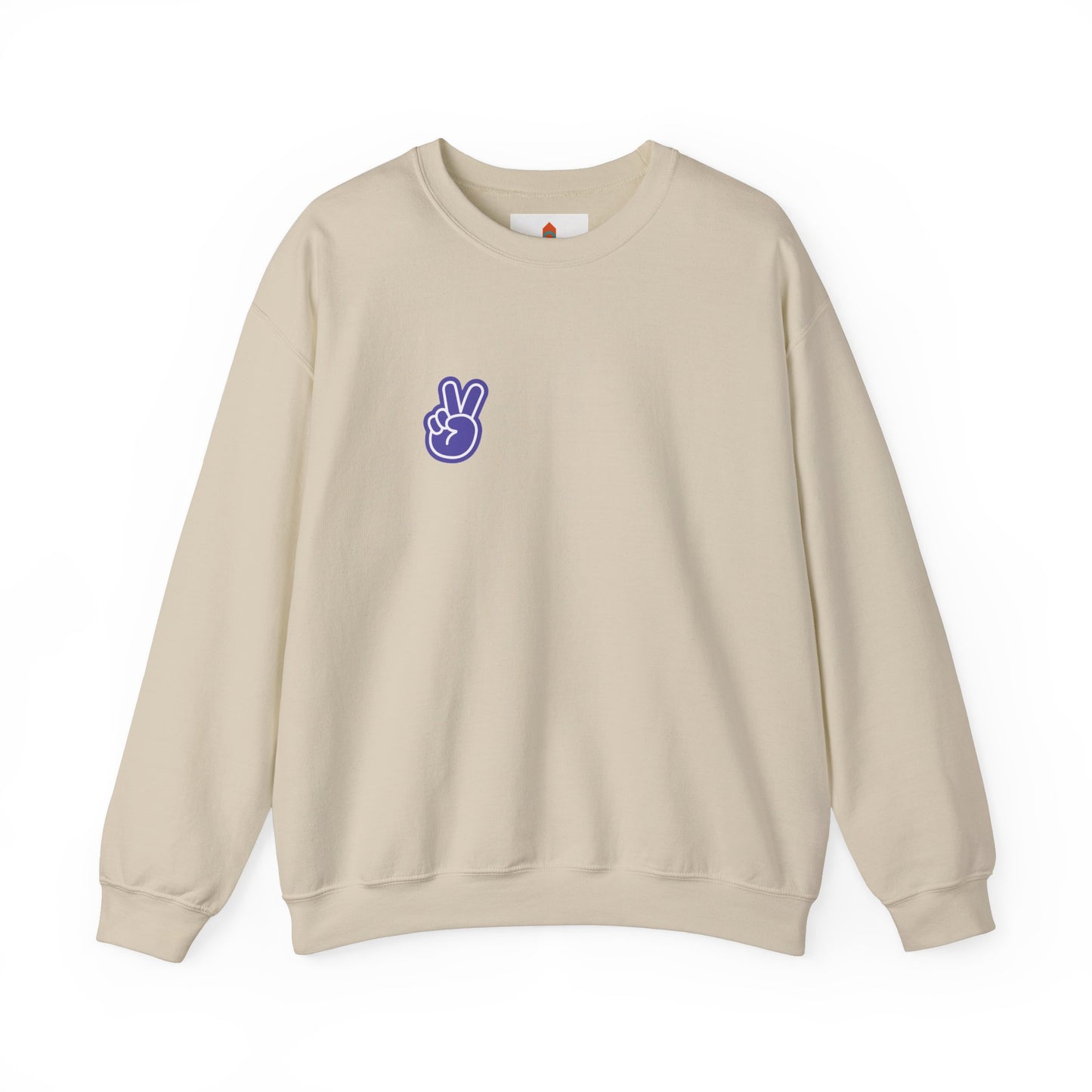 Purple Peace Hand Sign Sweatshirt