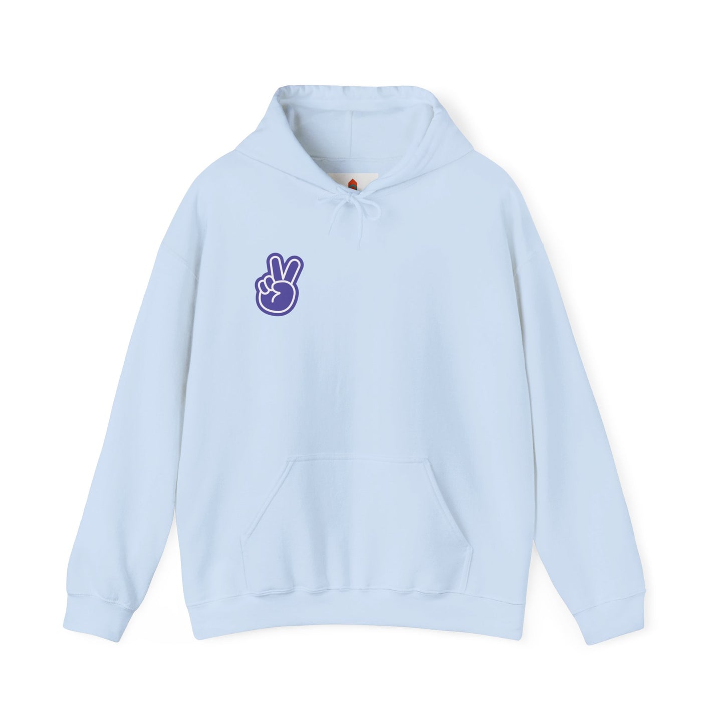 Purple Peace Hand Sign Hoodie