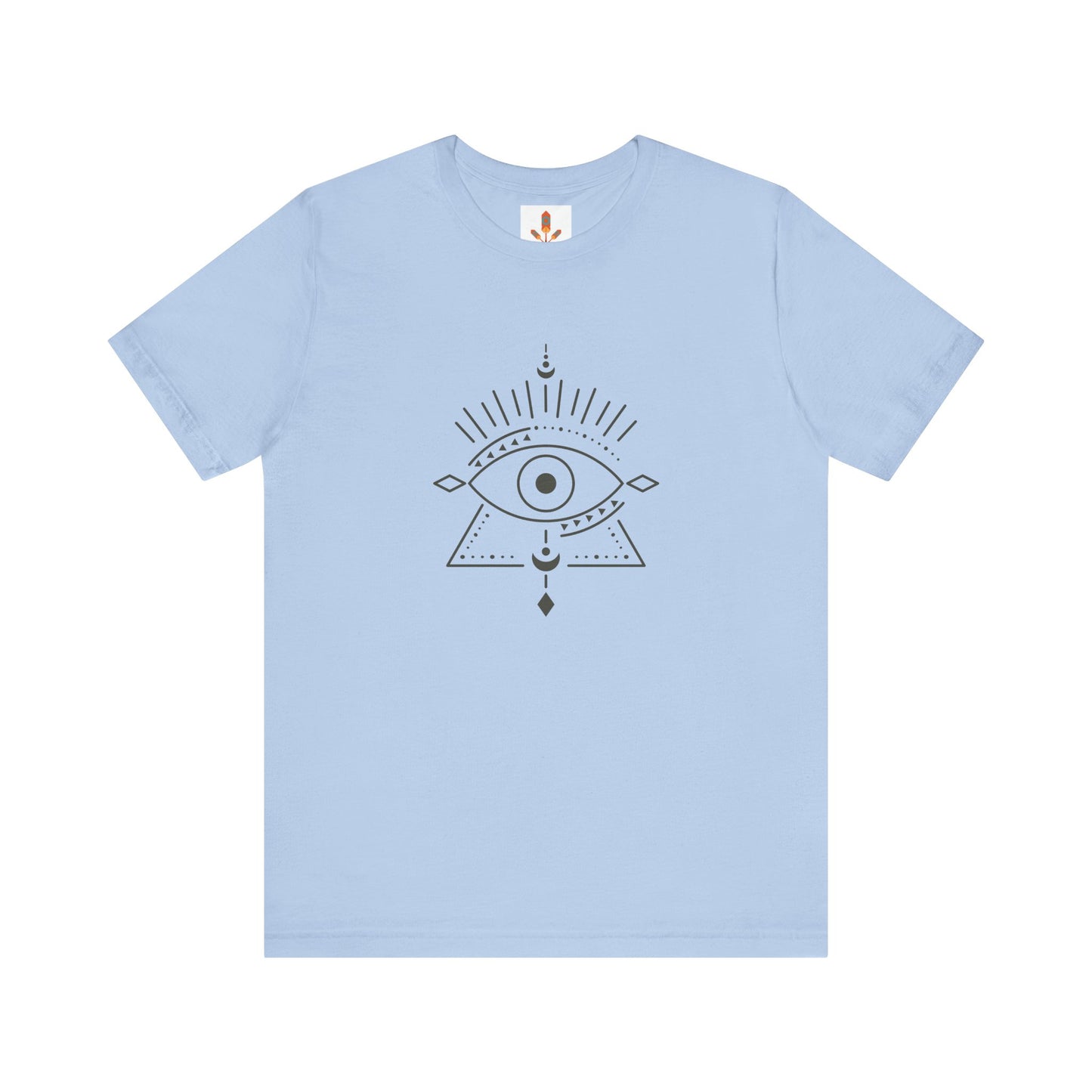 Pyramid and Evil Eye Design T-shirt