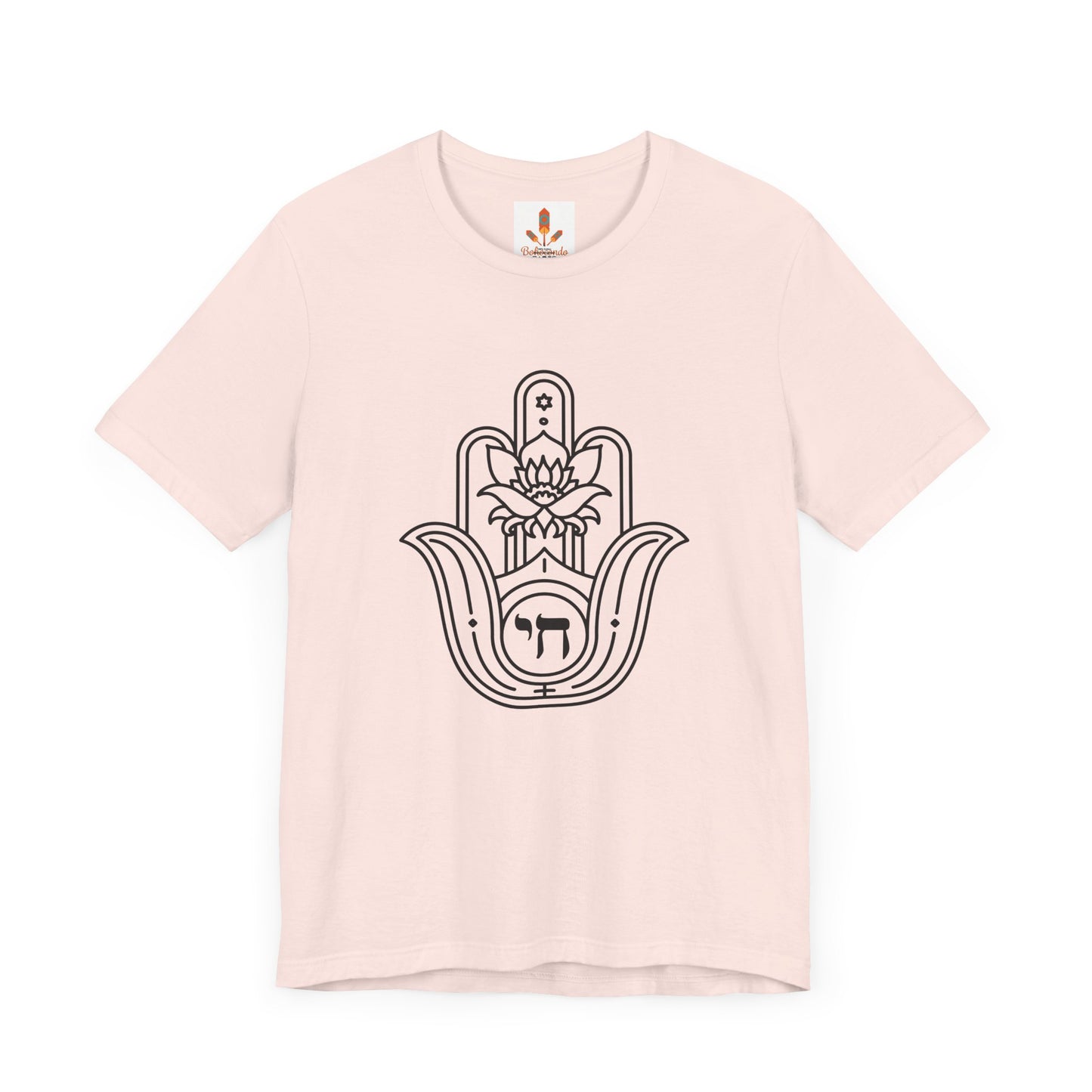 Hamsa Hand with Lotus Design T-shirt