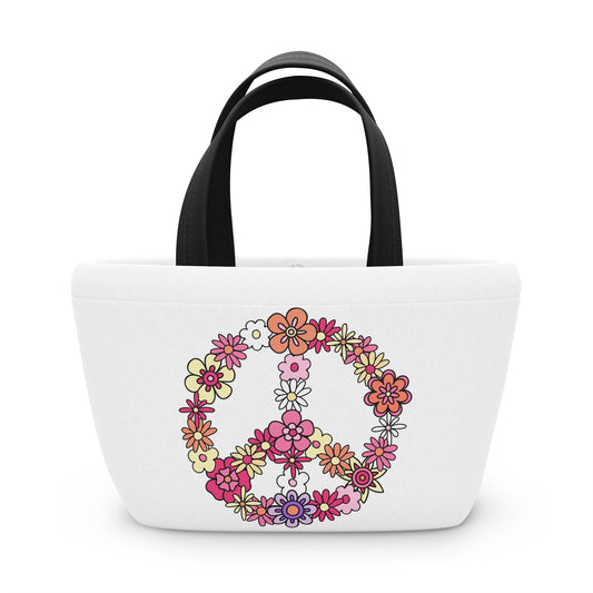 Peace Sign made from Flowers Bag