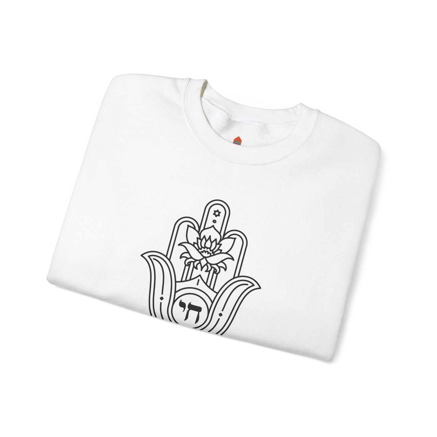 Hamsa Hand with Lotus Design Sweatshirt