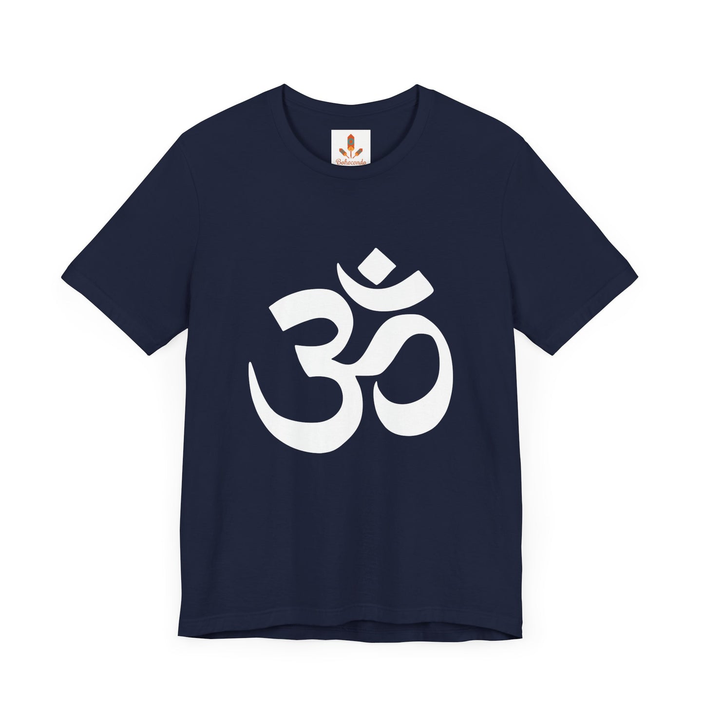 White Simple Om Art T-shirt