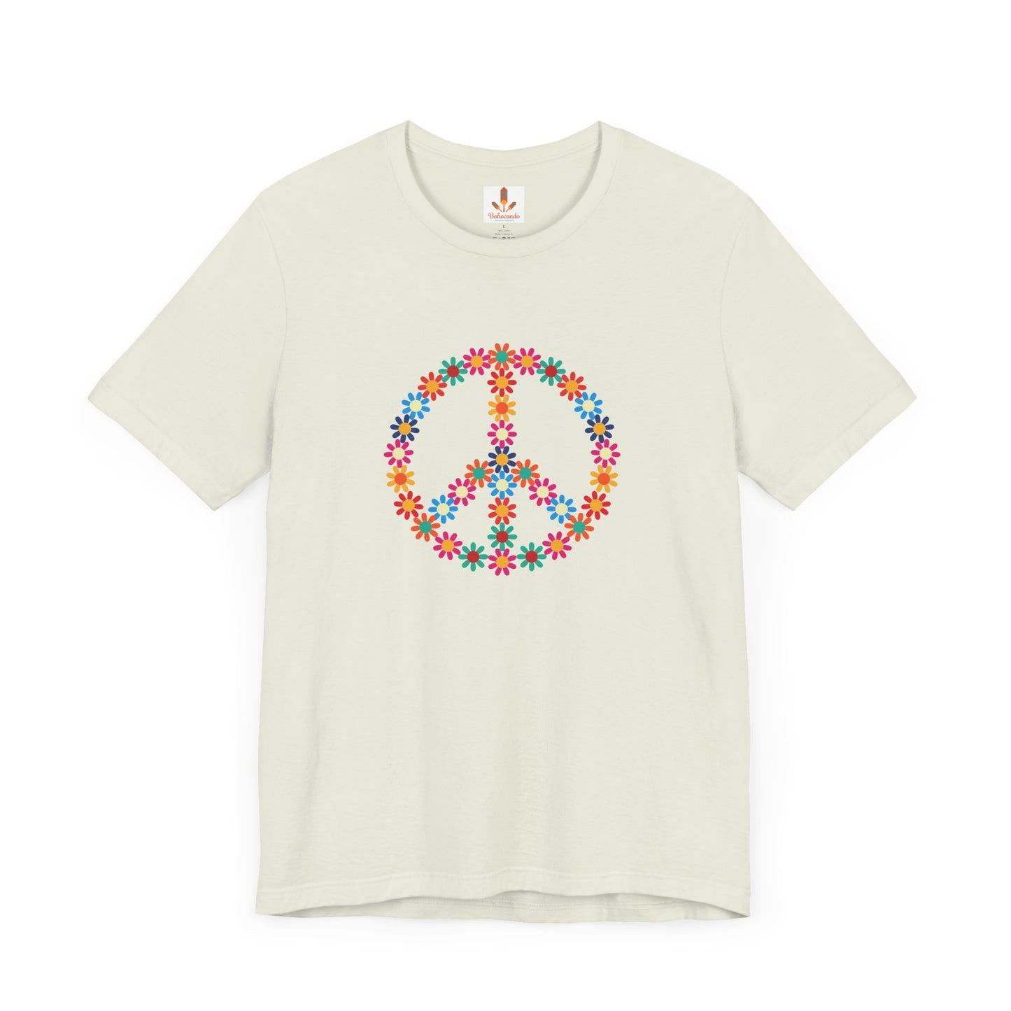 Peace Sign made of Flowers T-shirt