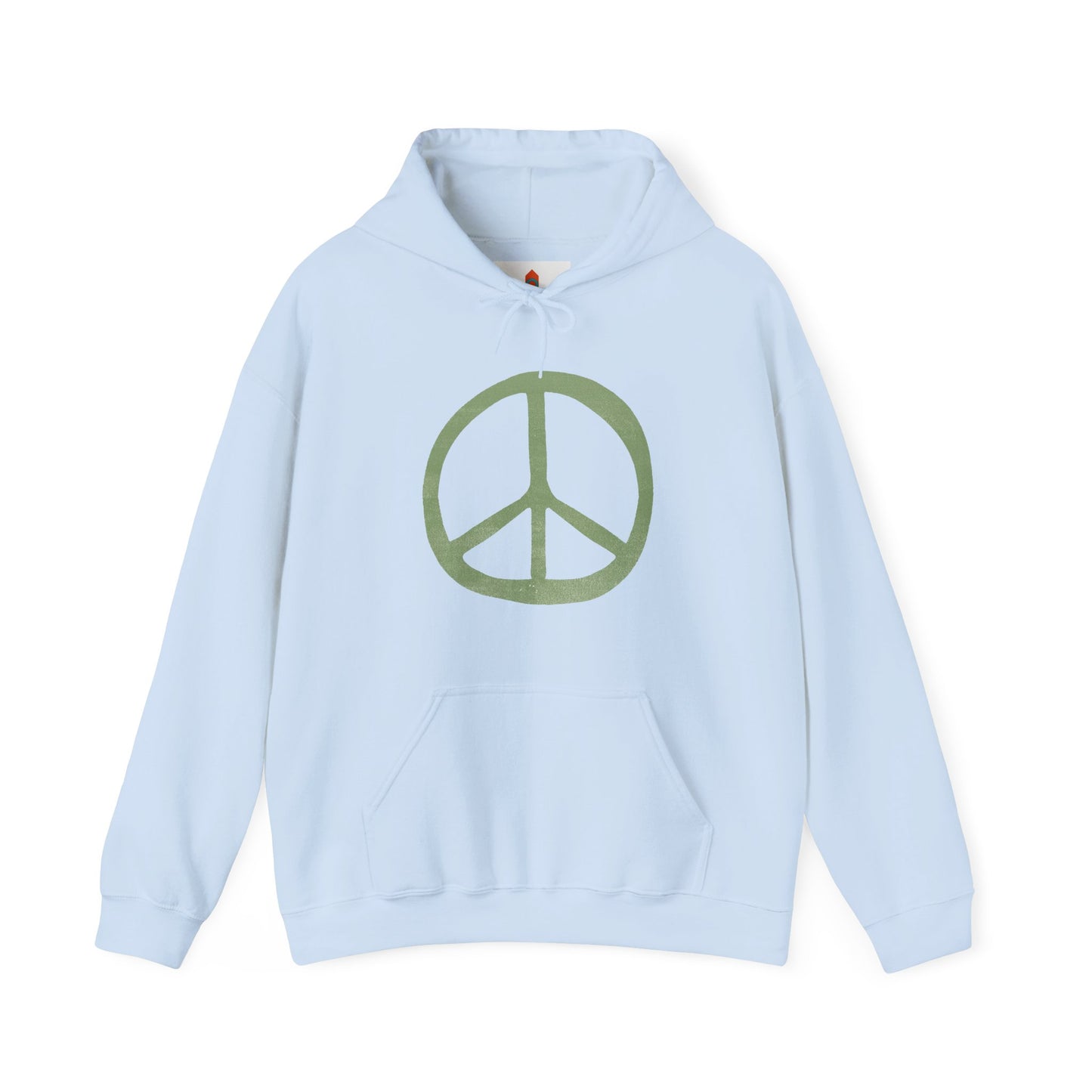 Green Peace Sign Hoodie