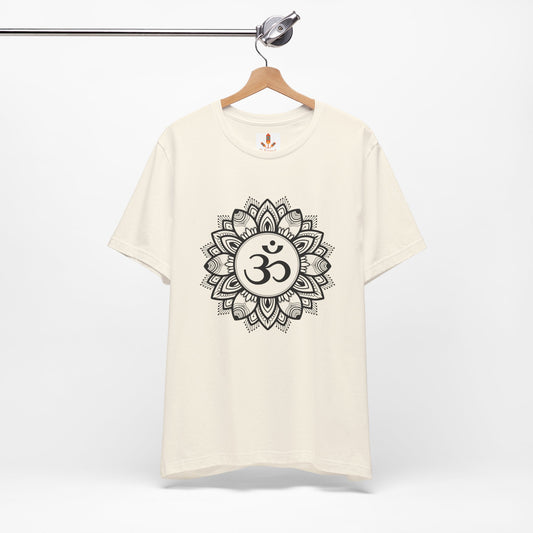Om in Lotus Mandala T-shirt