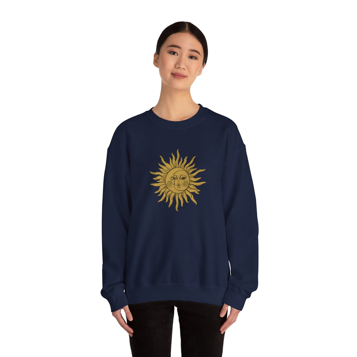 Sun and Moon Design Sweatshirt