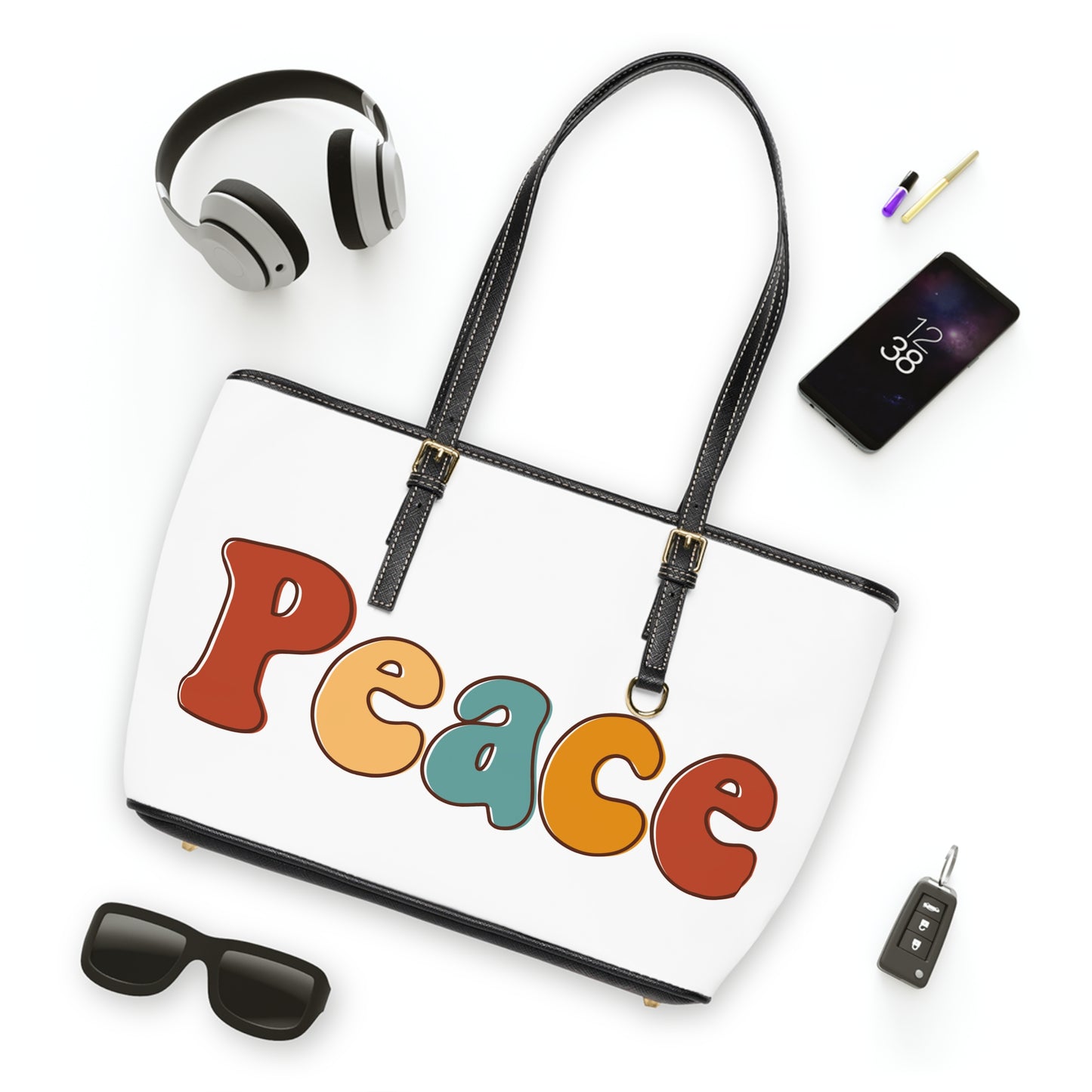 Peace Leather Shoulder Bag