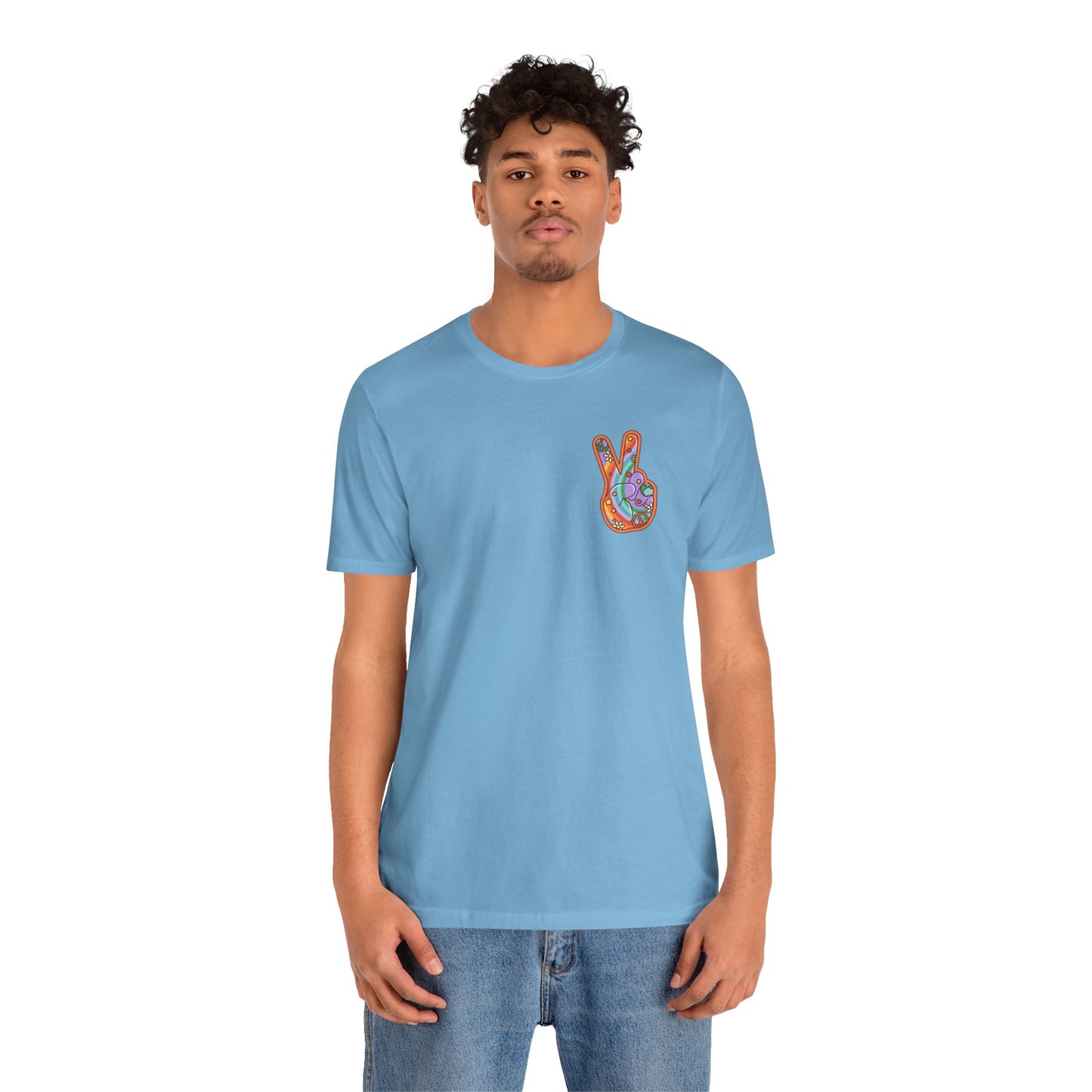 Hippie Peace Hand Sign T-shirt