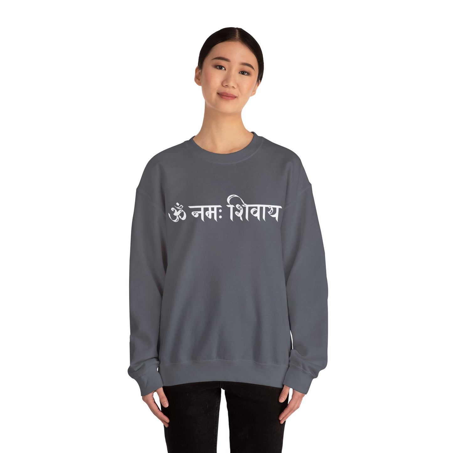 White Om Mani Padme Hum Sweatshirt