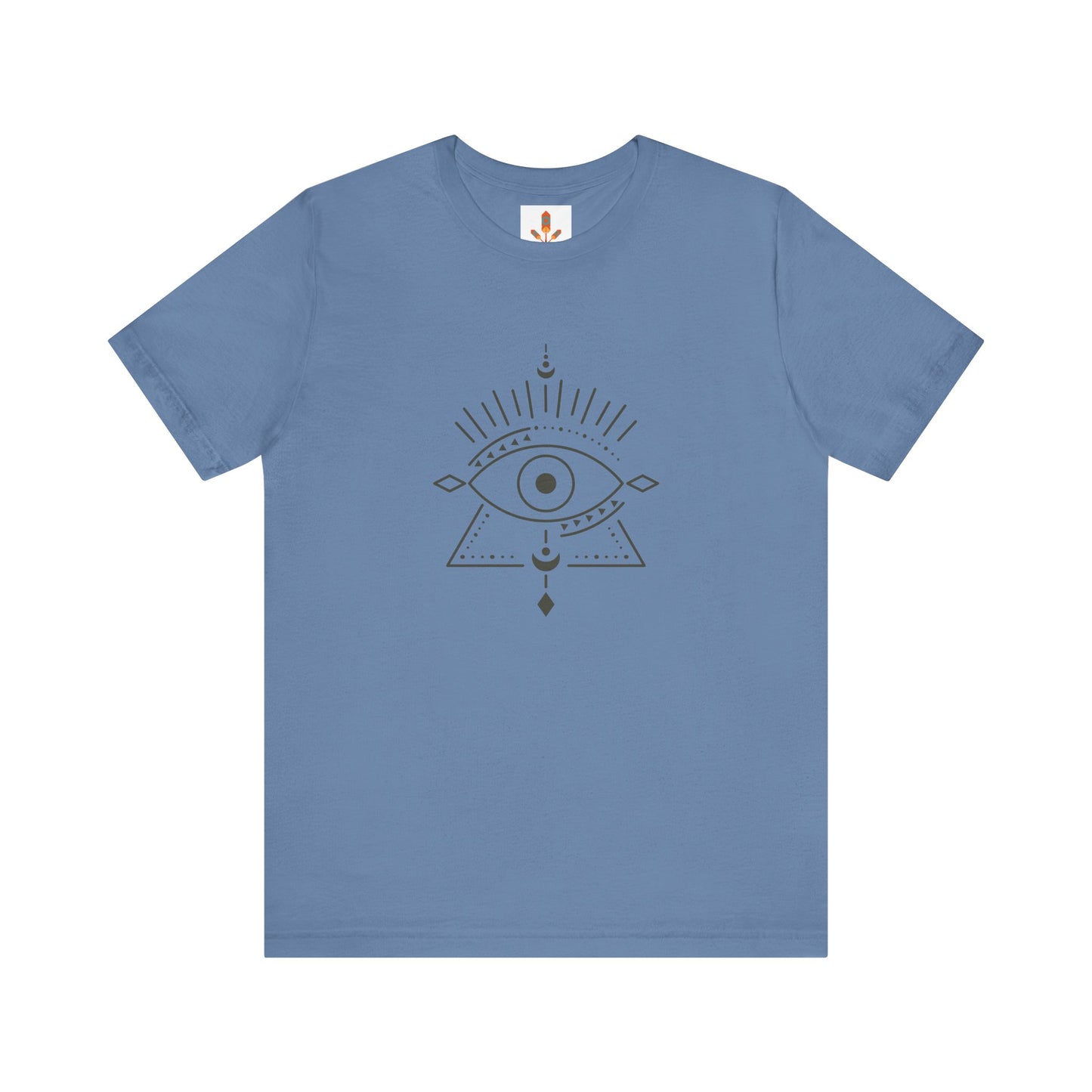 Pyramid and Evil Eye Design T-shirt