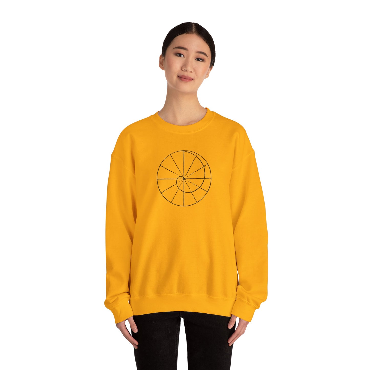 Spiral of Life in Circle Drawing Sweatshirt