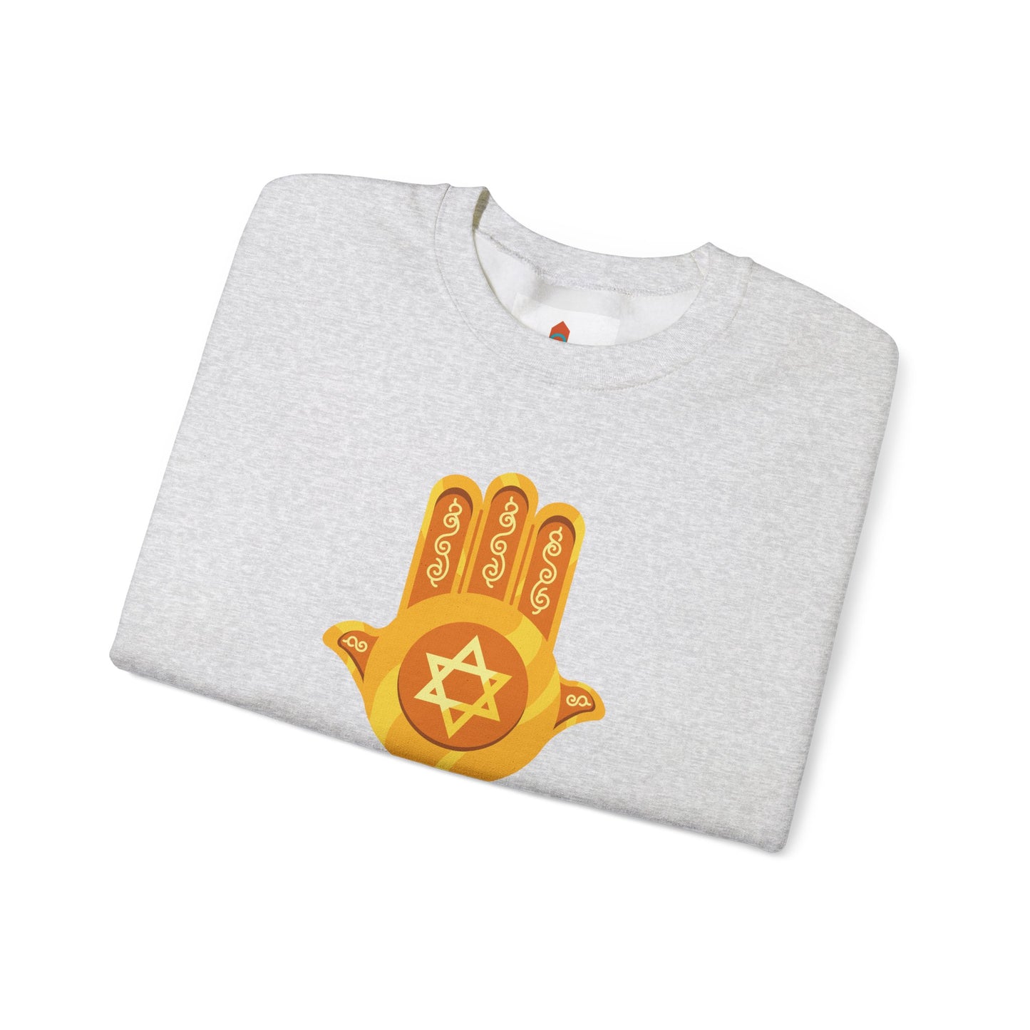 Golden Hamsa Hand with Star of David Sweatshirt