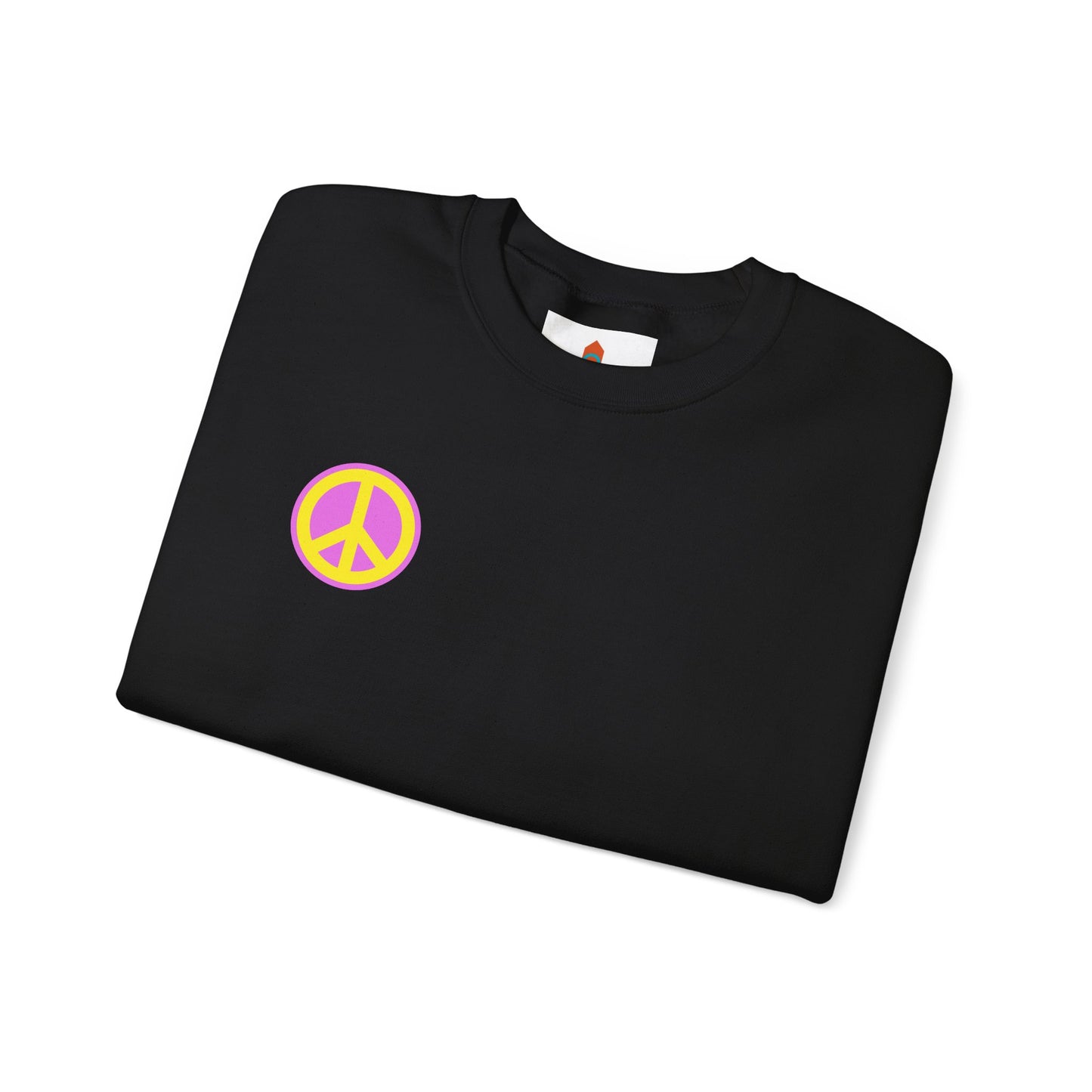 Yellow and Purple Peace Sign Sweatshirt