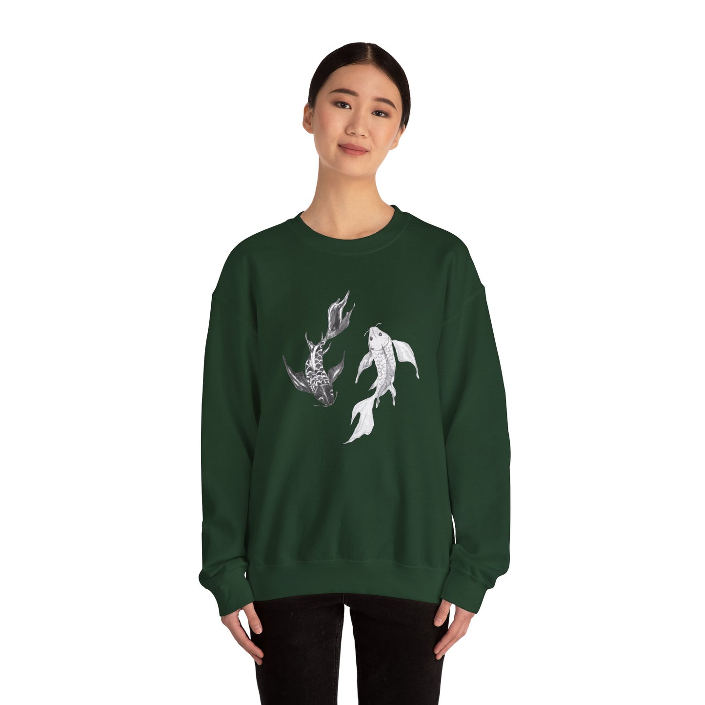 Koi Fish Yin and Yang Sweatshirt