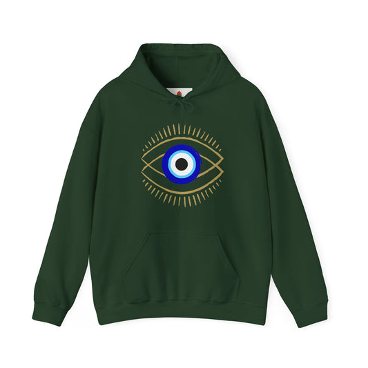 Blue Evil Eye Hoodie