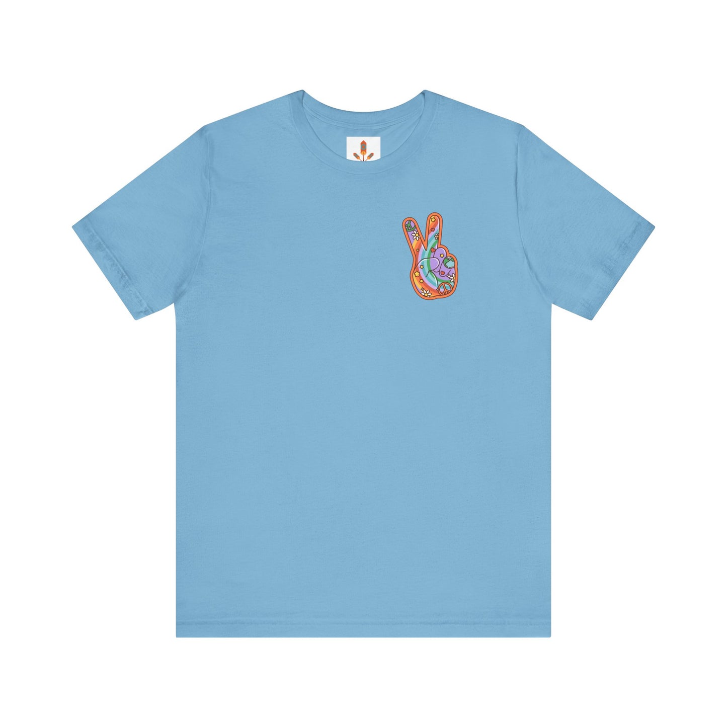 Hippie Peace Hand Sign T-shirt