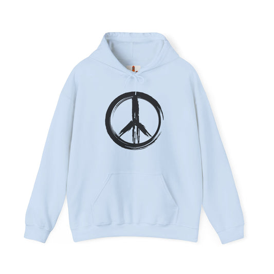 Brush Strokes Peace Sign Hoodie