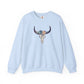 Buffalo Skull with Flowers Sweatshirt