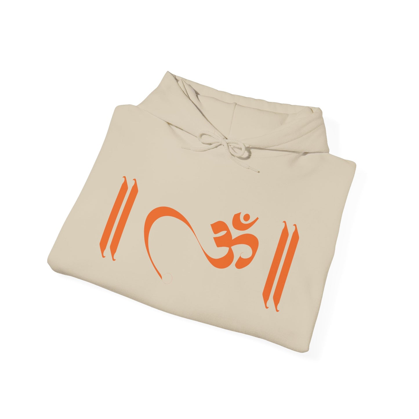 Om Written in Orange Hoodie