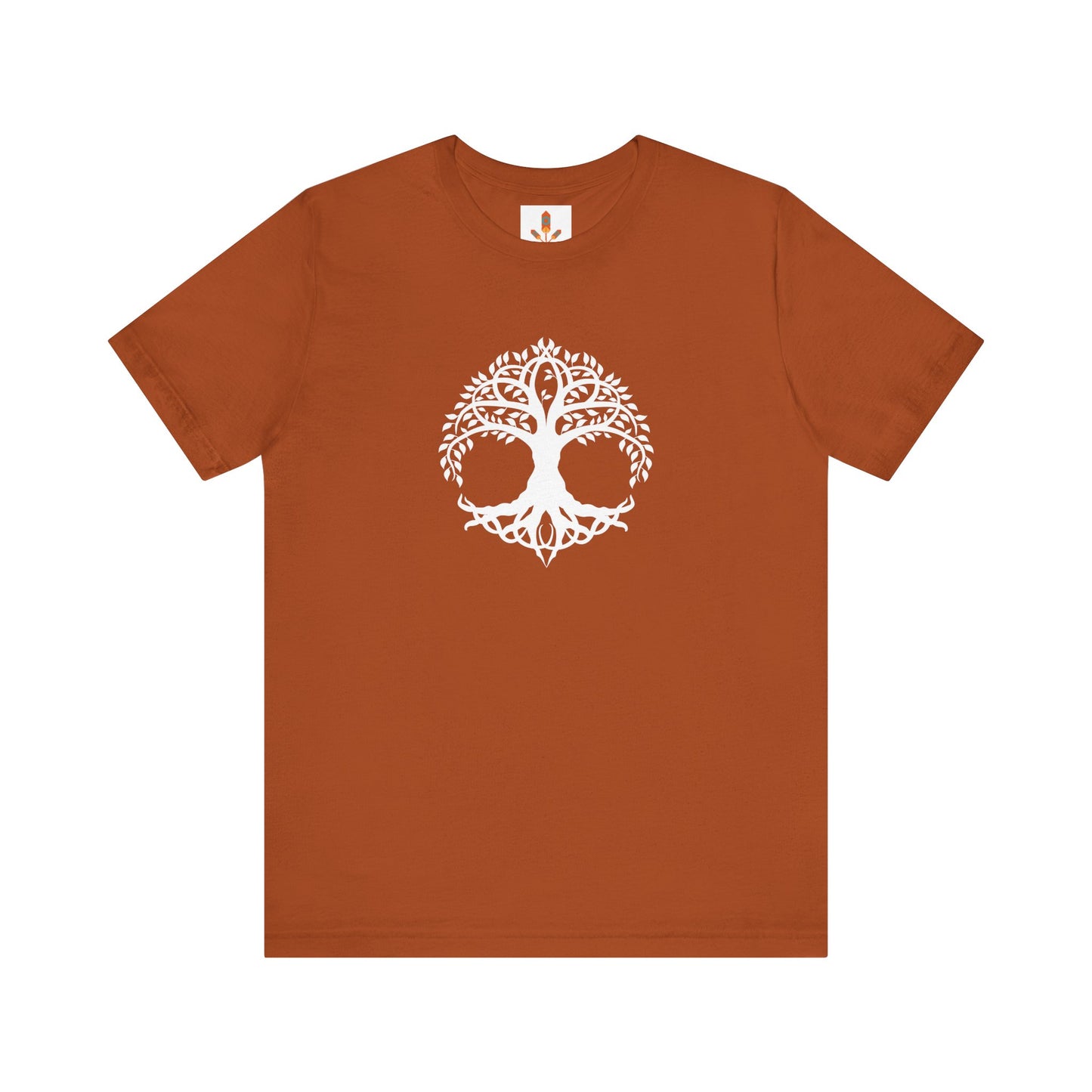 White Celtic Tree of Life Design T-shirt