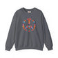 Peace Sign made of Flowers Sweatshirt
