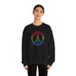 Drawing of Rainbow Peace Sign Sweatshirt
