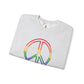 Drawing of Rainbow Peace Sign Sweatshirt