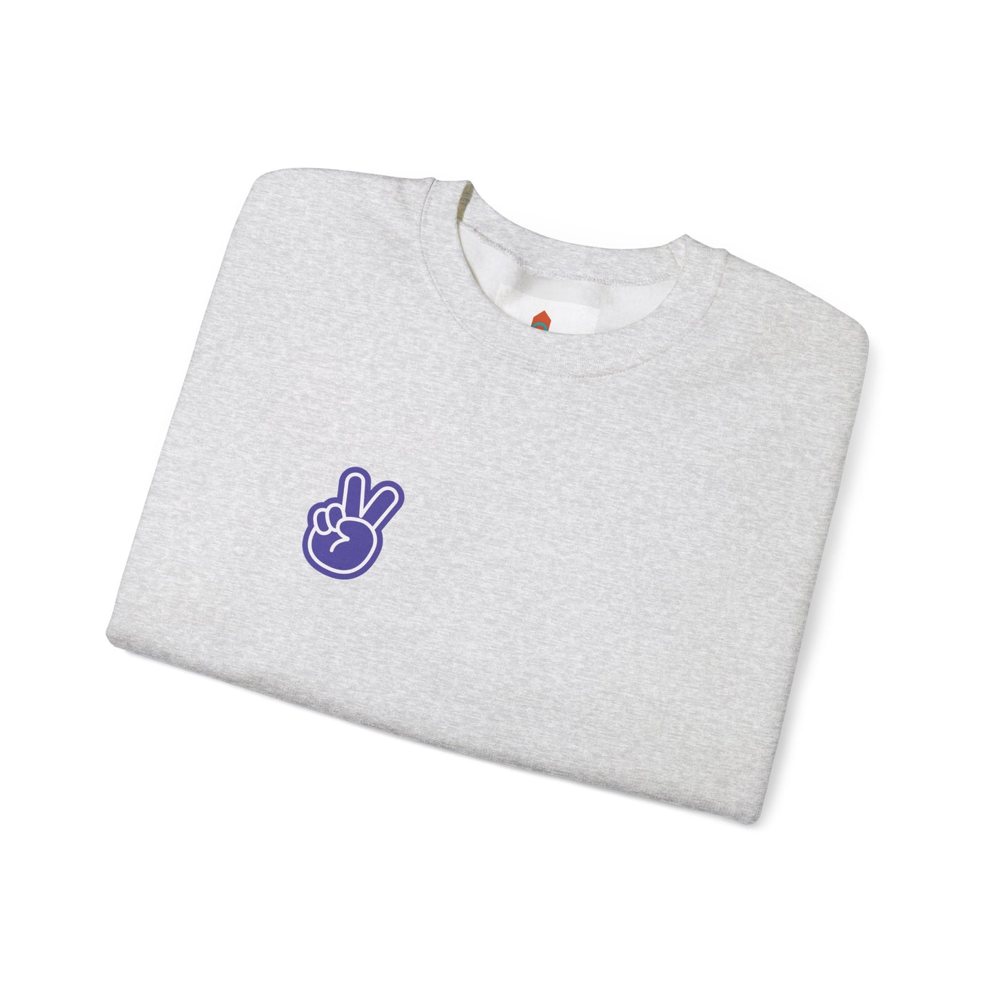 Purple Peace Hand Sign Sweatshirt