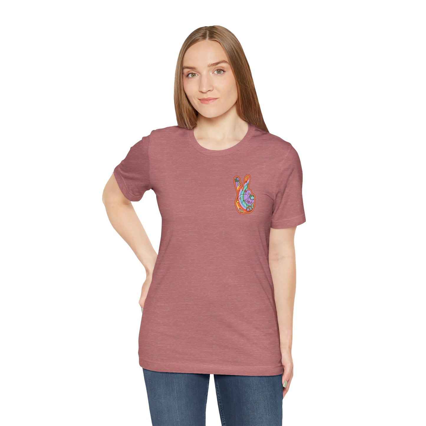 Hippie Peace Hand Sign T-shirt