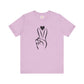 Peace Hand Sign with Heart T-shirt