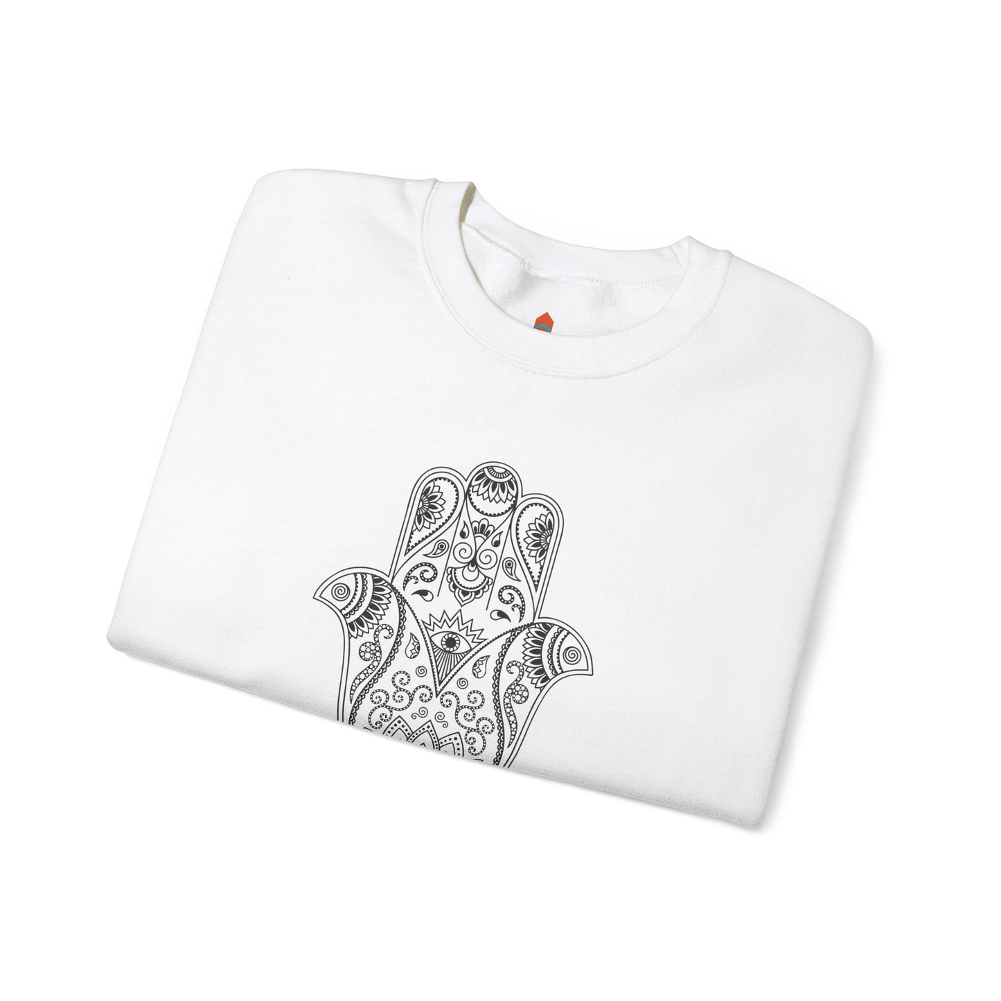 Lotus Flower Hamsa Hand Sweatshirt