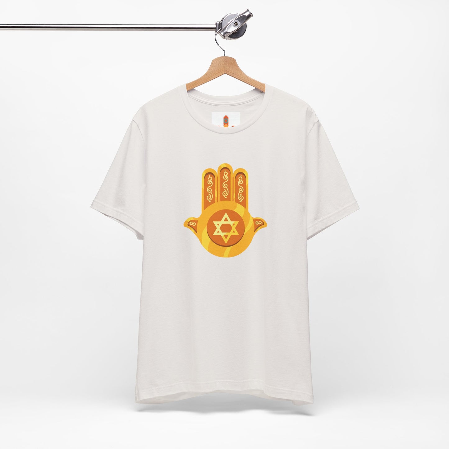 Golden Hamsa Hand with Star of David T-shirt