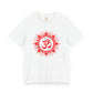 Red Om Lotus Design T-shirt