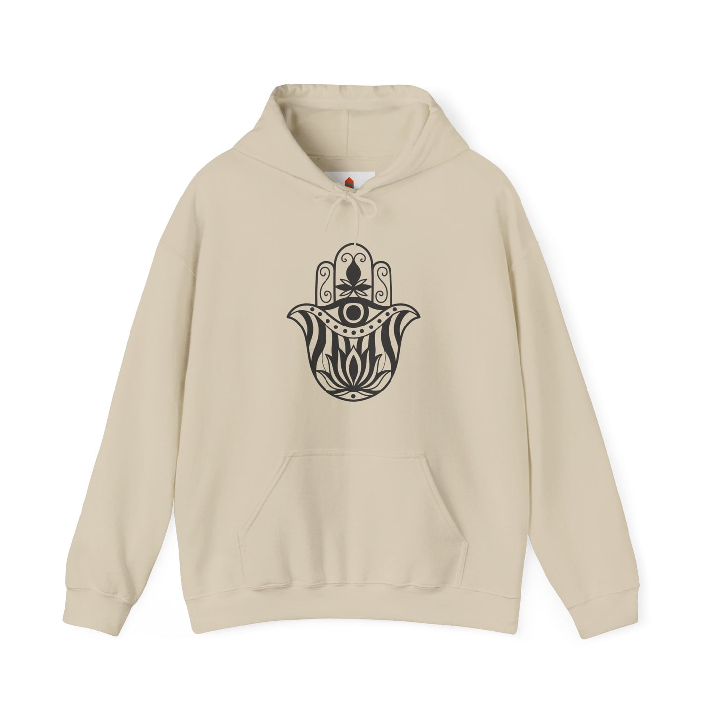 Hamsa Lotus Art Hoodie