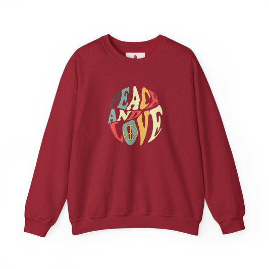 Peace and Love Design Sweatshirt