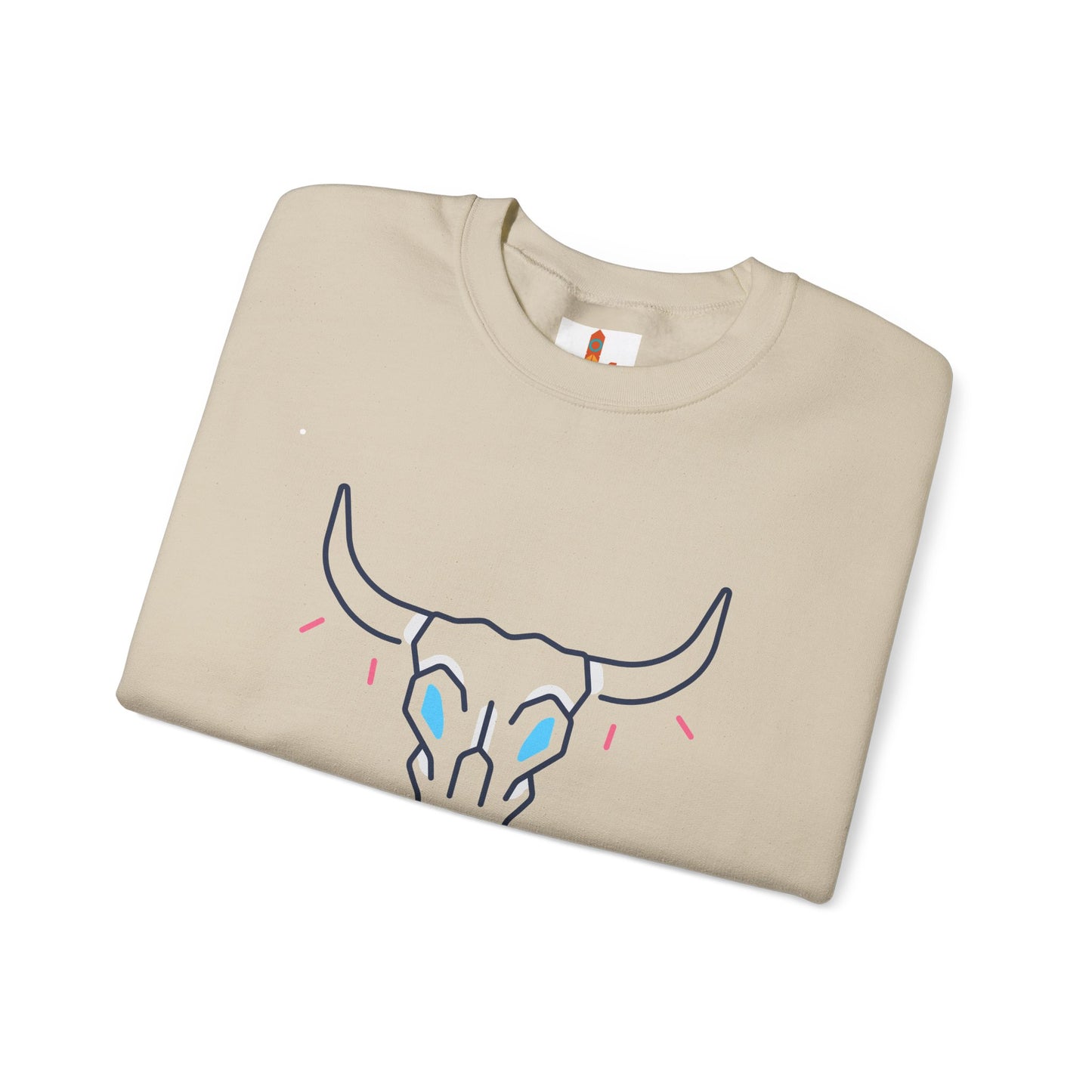 Buffalo Skull Drawing Sweatshirt