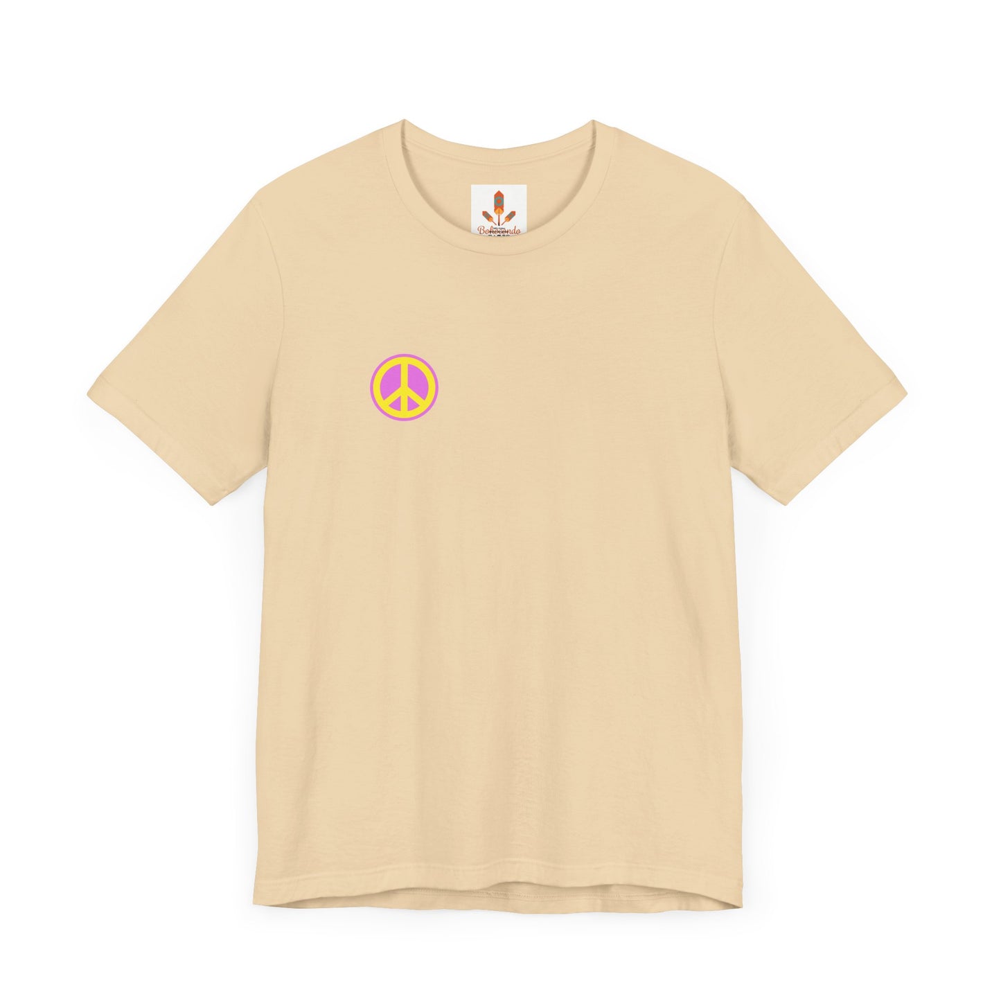 Yellow and Purple Peace Sign T-shirt