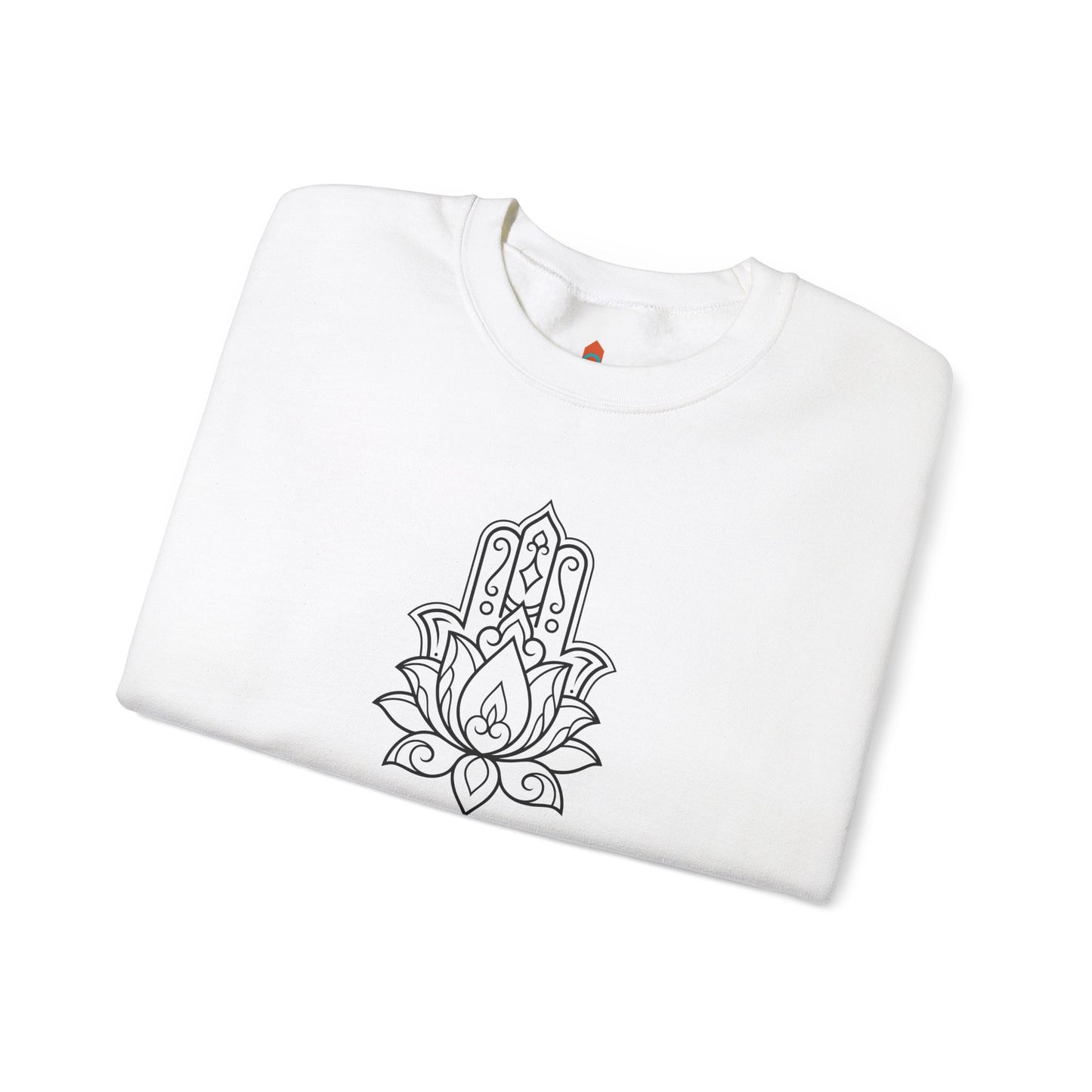 Hamsa Lotus Design Sweatshirt