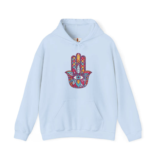 Colorful Fatima Hamsa Hand Hoodie