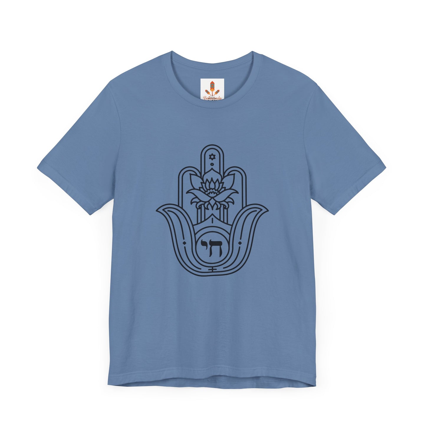 Hamsa Hand with Lotus Design T-shirt