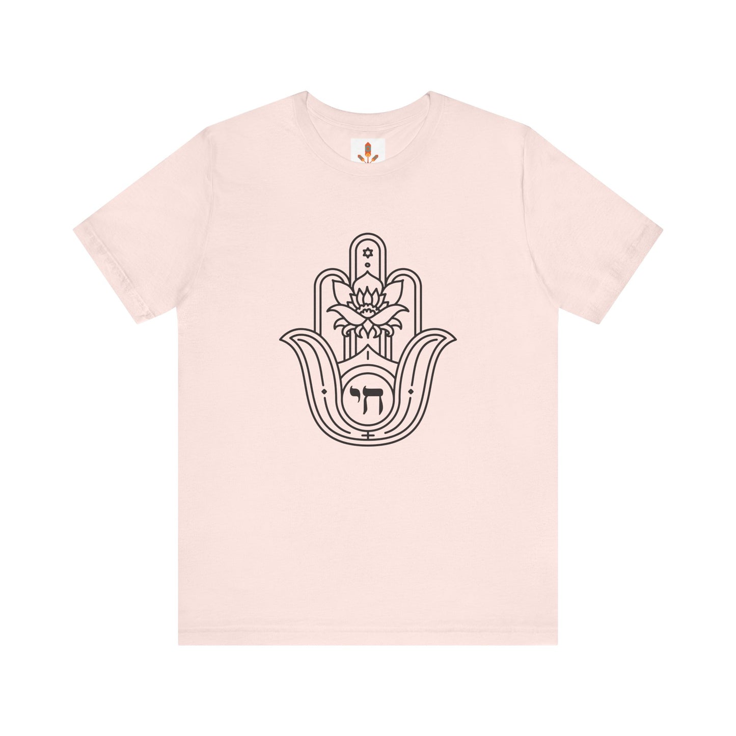 Hamsa Hand with Lotus Design T-shirt