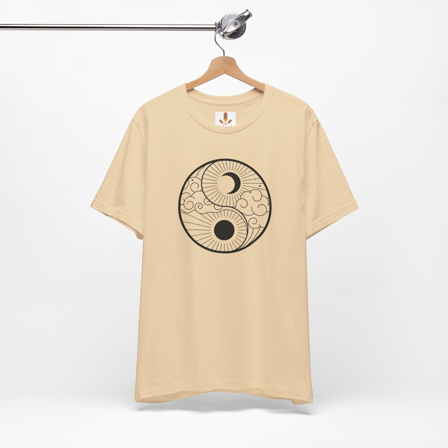 Yin Yang Sun and Moon Design T-shirt