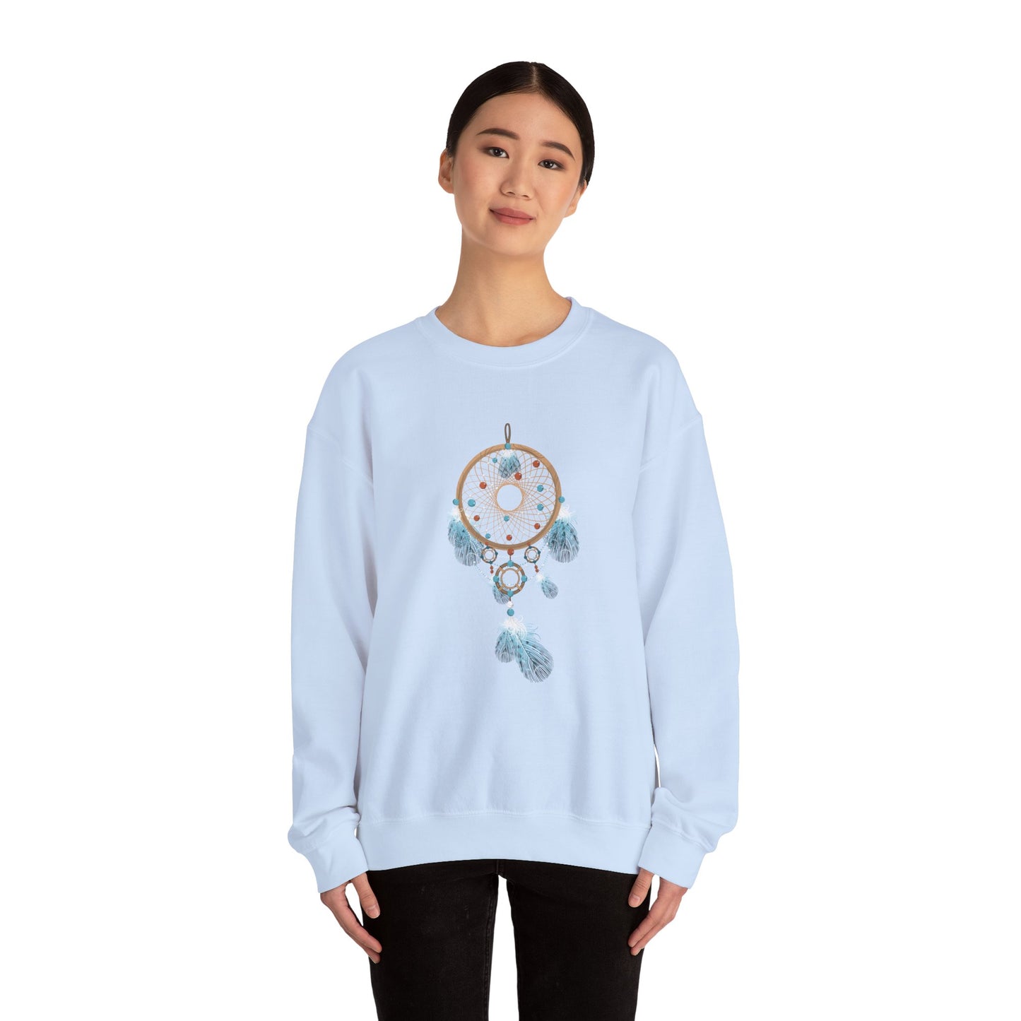 Turquoise and Brown Dream Catcher Sweatshirt