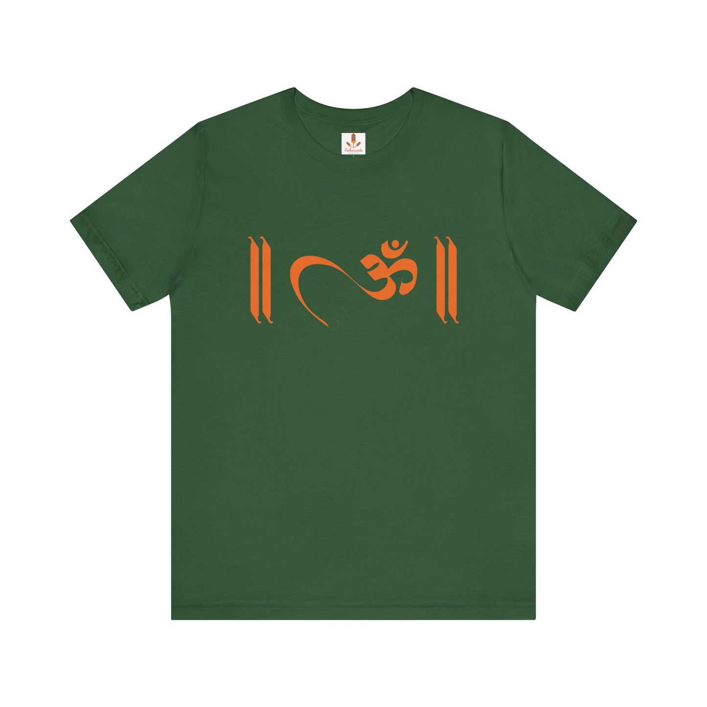 Om Written in Orange T-shirt